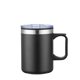 14 oz Stainless Steel PP Camping Mug with Matte Finish