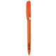aerial view a clear orange classic collection pivo(r) clear chrome pen, image 1 of 2