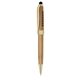 a bamboo with gold trims bamboo ballpoint pen with capacitive stylus