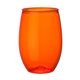 aerial view a orange bristol 16oz pet wine tumbler, image 1 of 2