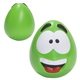 aerial view a lime green happy face slo - release serenity squishy(tm), image 1 of 3