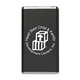 aerial view a black quick ship slim phone charger power bank - ship from ca, image 1 of 3