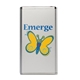 aerial view a silver 877 quick ship slim phone charger power bank - ship from ca, image 1 of 9