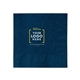 aerial view a dkblue 294u luncheon napkin - (color), image 1 of 13