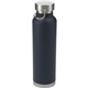 aerial view a navy thor copper vacuum insulated 22 oz water bottle, image 1 of 5