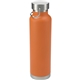aerial view a orange thor copper vacuum insulated 22oz water bottle, image 1 of 5