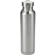 aerial view a silver thor copper vacuum insulated 22 oz water bottle, image 1 of 6