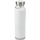 aerial view a white thor copper vacuum insulated 22oz water bottle, image 1 of 9