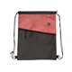 aerial view a red non - woven etched drawstring sportpack, image 1 of 3