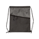 aerial view a black non - woven etched drawstring sportpack, image 1 of 4