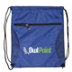 aerial view a reflex-blue mesh drawstring backpack, image 1 of 2