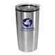 aerial view a silver 20 oz sovereign insulated viking vacuum tumbler 20 oz., image 1 of 2