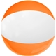 a orange with white 12 two - toned beach ball