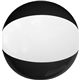 aerial view a black with white 12 two - toned beach ball, image 1 of 2