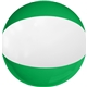 aerial view a green with white 12 two - toned beach ball, image 1 of 2