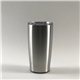 aerial view a silver 20 oz stainless steel vacuum tumbler, image 1 of 2