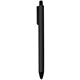 a black flex soft touch rubberized ball point pen - black ink