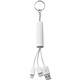 aerial view a white route light up logo 3- in -1 cable, image 1 of 6