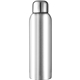 aerial view a silver guzzle 28 oz stainless sports bottle, image 1 of 2