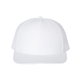 aerial view a white richardson adjustable six - panel trucker hat, image 1 of 3