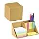 aerial view a natural natural sticky notes cube, image 1 of 2