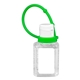 aerial view a lime sanpal s connect 0.5 oz compact hand sanitizer antibacterial gel in flip - top squeeze bottle with colorful silicone leash, image 1 of 2