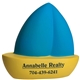aerial view a blue/yellow sailboat stress reliever, image 1 of 7