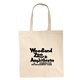 aerial view a natural 6 oz cotton canvas tote, image 1 of 4