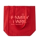 aerial view a red 10 oz cotton canvas everyday tote, image 1 of 4