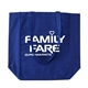 aerial view a royal blue 10 oz cotton canvas everyday tote, image 1 of 4