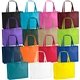 a group of the george non - woven tote bag - 20 x 16 - 4- color heat transfer