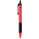 aerial view a red sasta(tm) ballpoint pen w blue ink, image 1 of 3