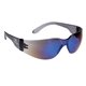 a blue mirror lens with self-color frame lightweight safety glasses / sun glasses