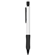 a black mechanical pencils - white barrel with rubber grip 2 hb leads - refillable