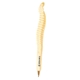aerial view a white spine bone shaped pen, image 1 of 4