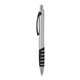 aerial view a black apex silver plunge - action ballpoint pen, image 1 of 2