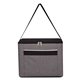 aerial view a gray with white trim brighton heathered cooler bag, image 1 of 2