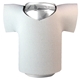a white foam can cooler jersey