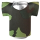 a green camo foam can cooler jersey