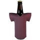 a burgundy jersey scuba sleeve for bottles