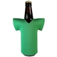 a kelly green jersey scuba sleeve for bottles