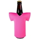 a neon pink jersey scuba sleeve for bottles