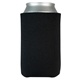 aerial view a black foam scuba can cooler sleeve coolie (made in usa), image 1 of 2