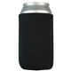 a black collapsible neoprene can insulator cooler coolie