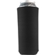 aerial view a black 24 oz tall boy scuba coolie, image 1 of 2