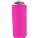 aerial view a neon pink 24 oz tall boy scuba coolie, image 1 of 2