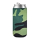 a green camo 24 oz tall boy scuba coolie
