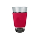 a red party / pint glass cup cooler