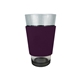 a burgundy party / pint glass cup cooler