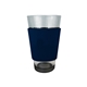 a navy party / pint glass cup cooler
